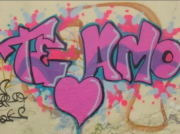 Graffitis de Te Amo