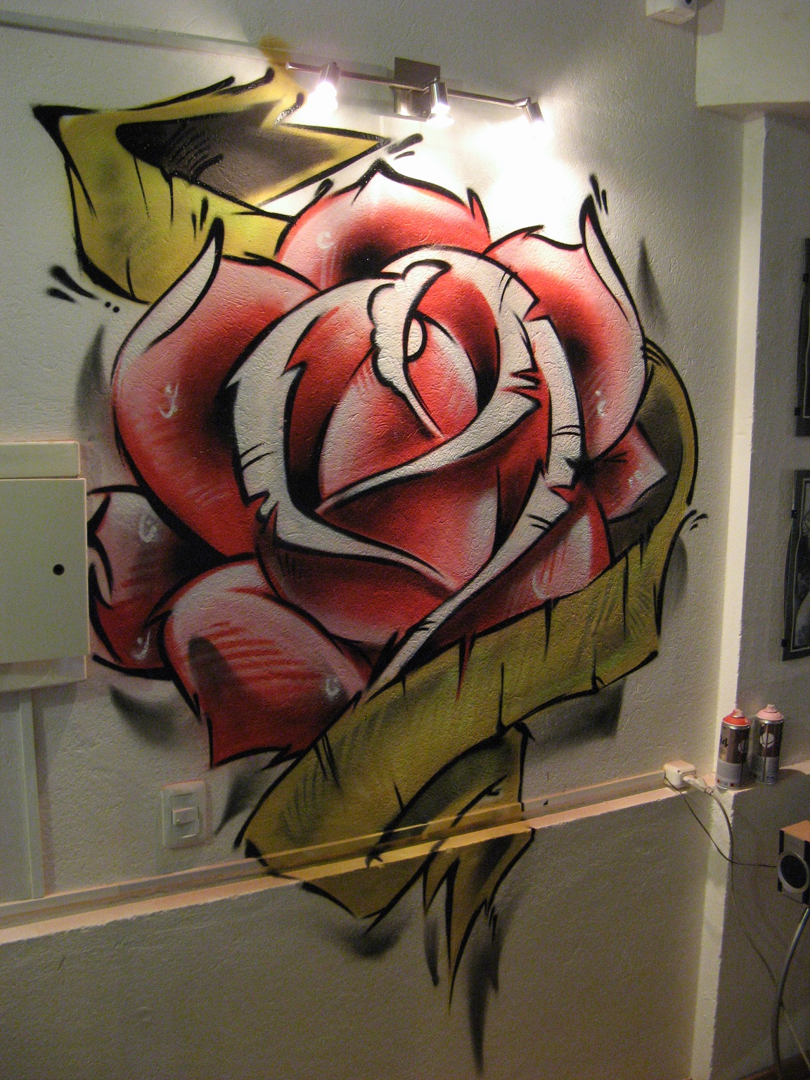 Graffitis De Rosas Arte Con Graffiti