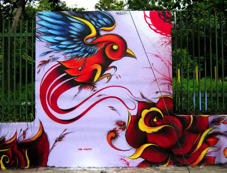 Graffitis de Rosas | Arte con Graffiti