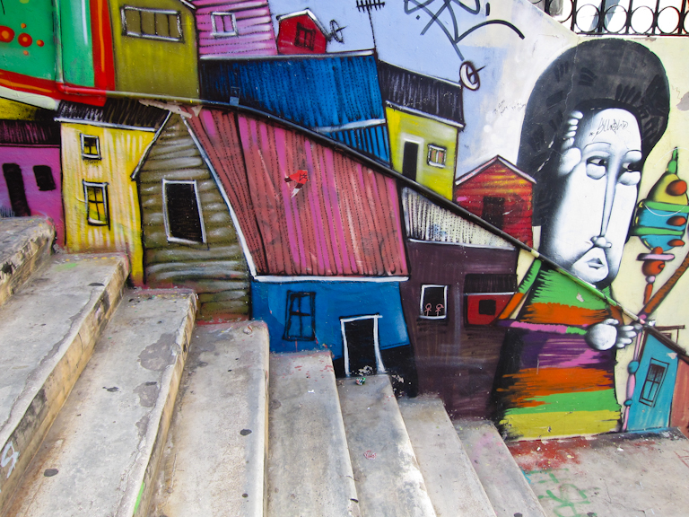 graffitis de Valparaiso - arte con graffitis