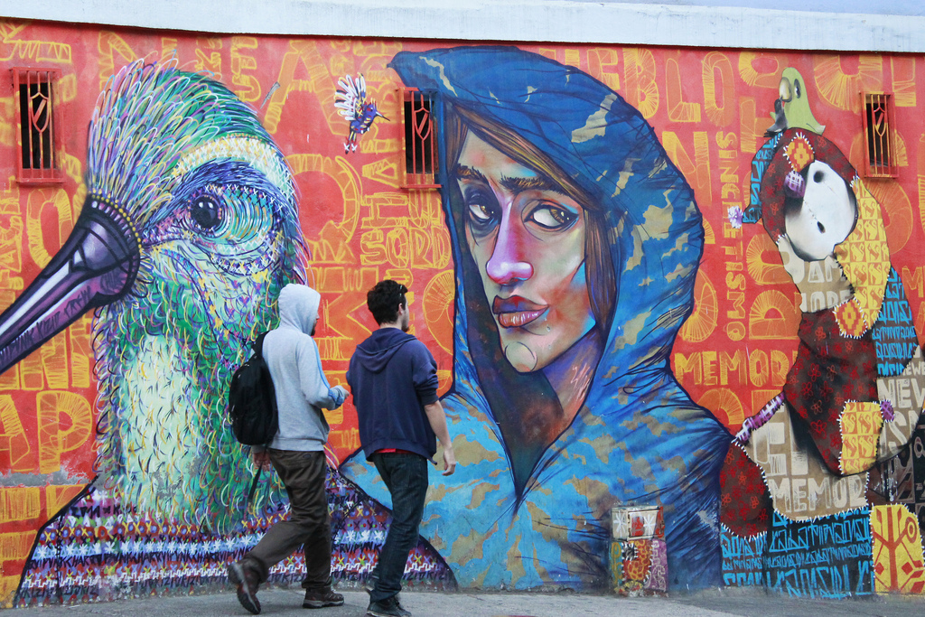 graffitis de Valparaiso - mural