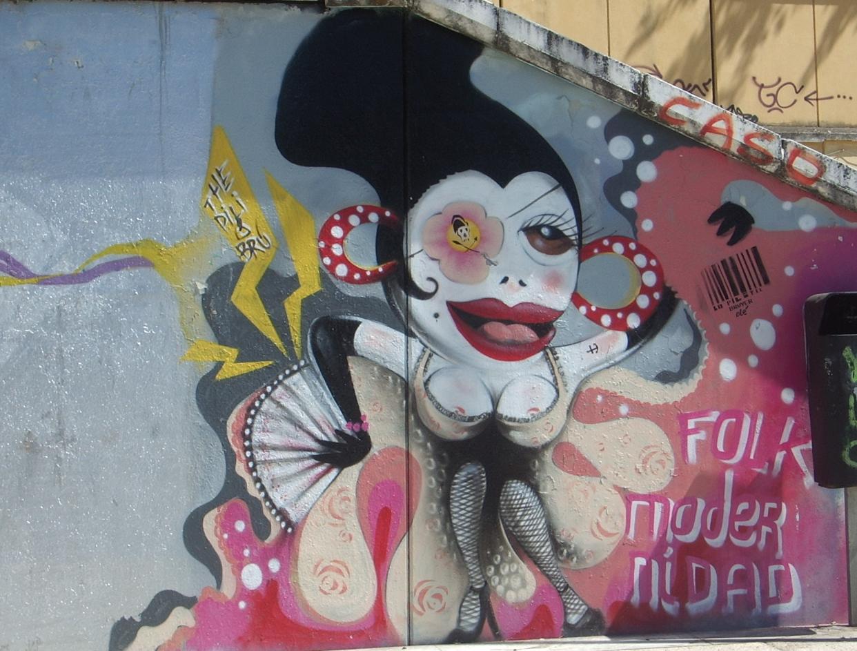 Graffitis de Mujeres- forma extrana