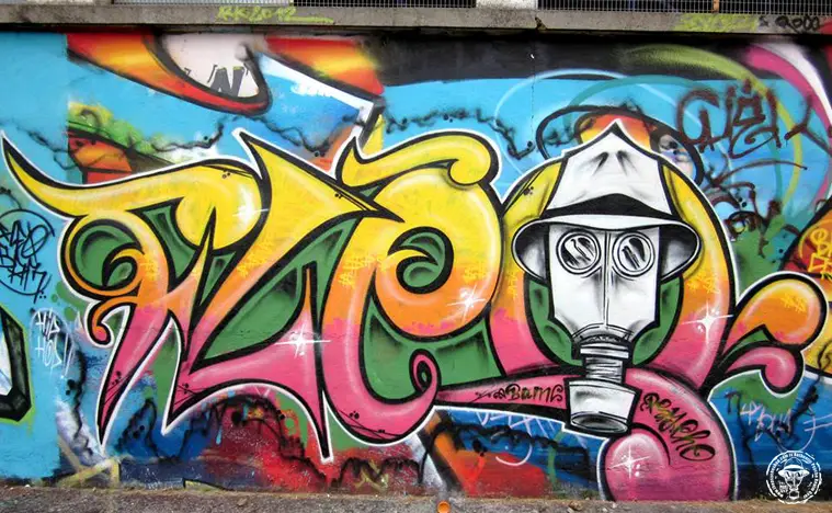 graffitis de hip hop - mascara