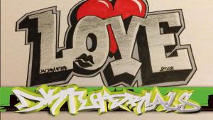 graffitis de love - en pared