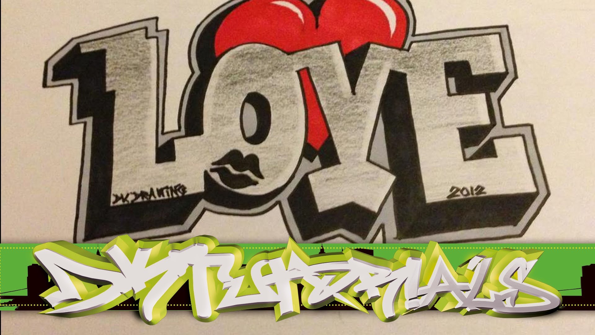 Dibujos En 3d Graffitis De Amor - Reverasite